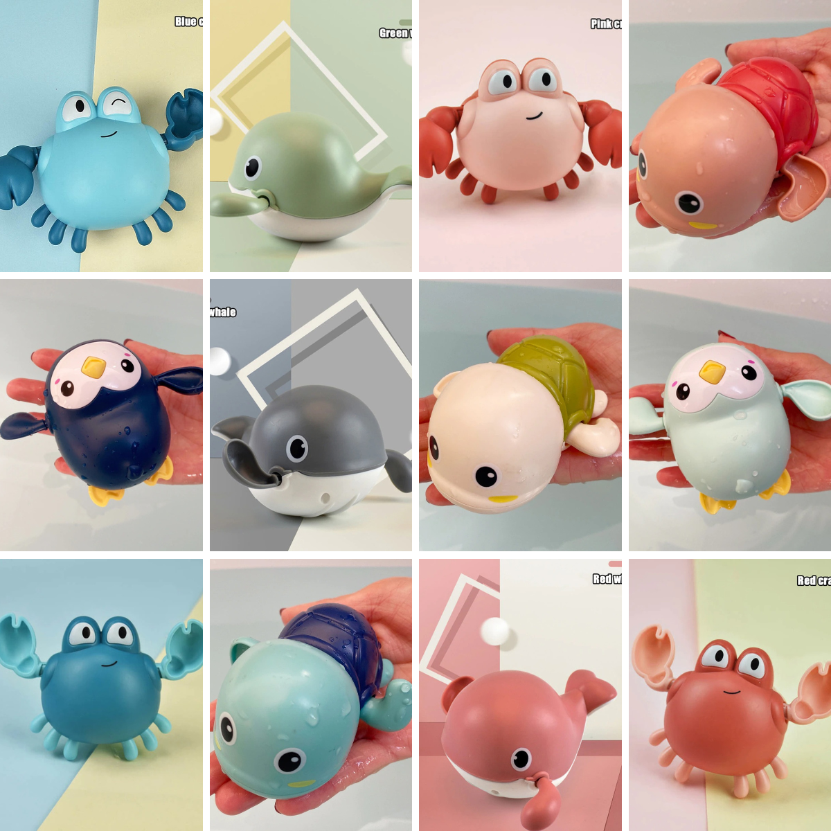 Kletshuts™ Bath Buddies - Zwemmende Zeedieren