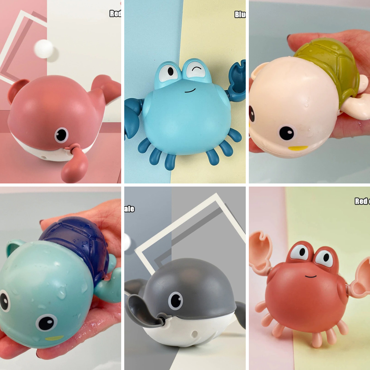 Kletshuts™ Bath Buddies - Zwemmende Zeedieren