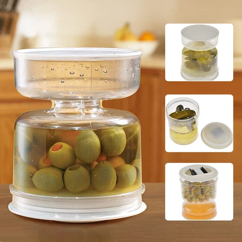 Globetrek° PickleJar - Pickle En Olives Pot Container Met Zeef