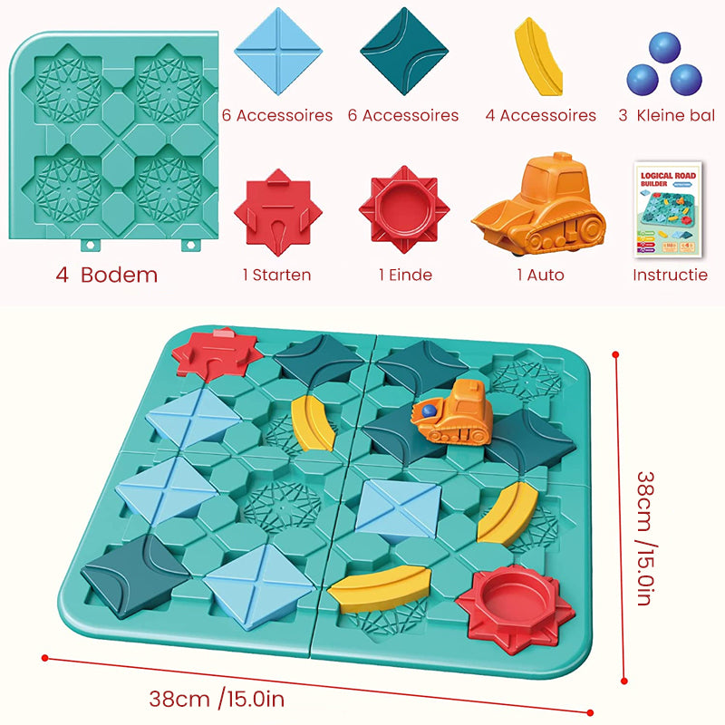 Logische wegenbouwer voor kinderen