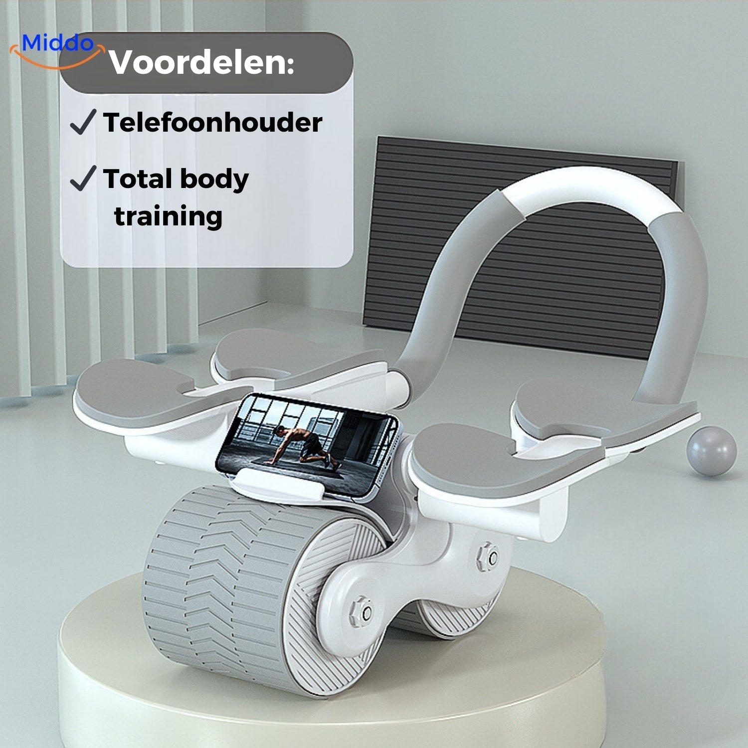 AbWheel Pro™ | Buikspiertrainer voor een Strakke Sixpack vanuit Huis!