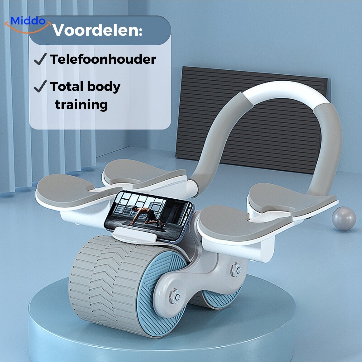 AbWheel Pro™ | Buikspiertrainer voor een Strakke Sixpack vanuit Huis!