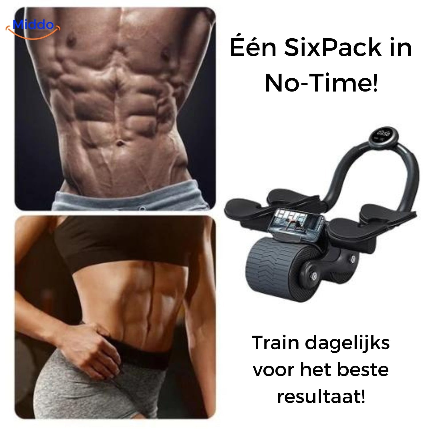 AbWheel Pro™ | Buikspiertrainer voor een Strakke Sixpack vanuit Huis!