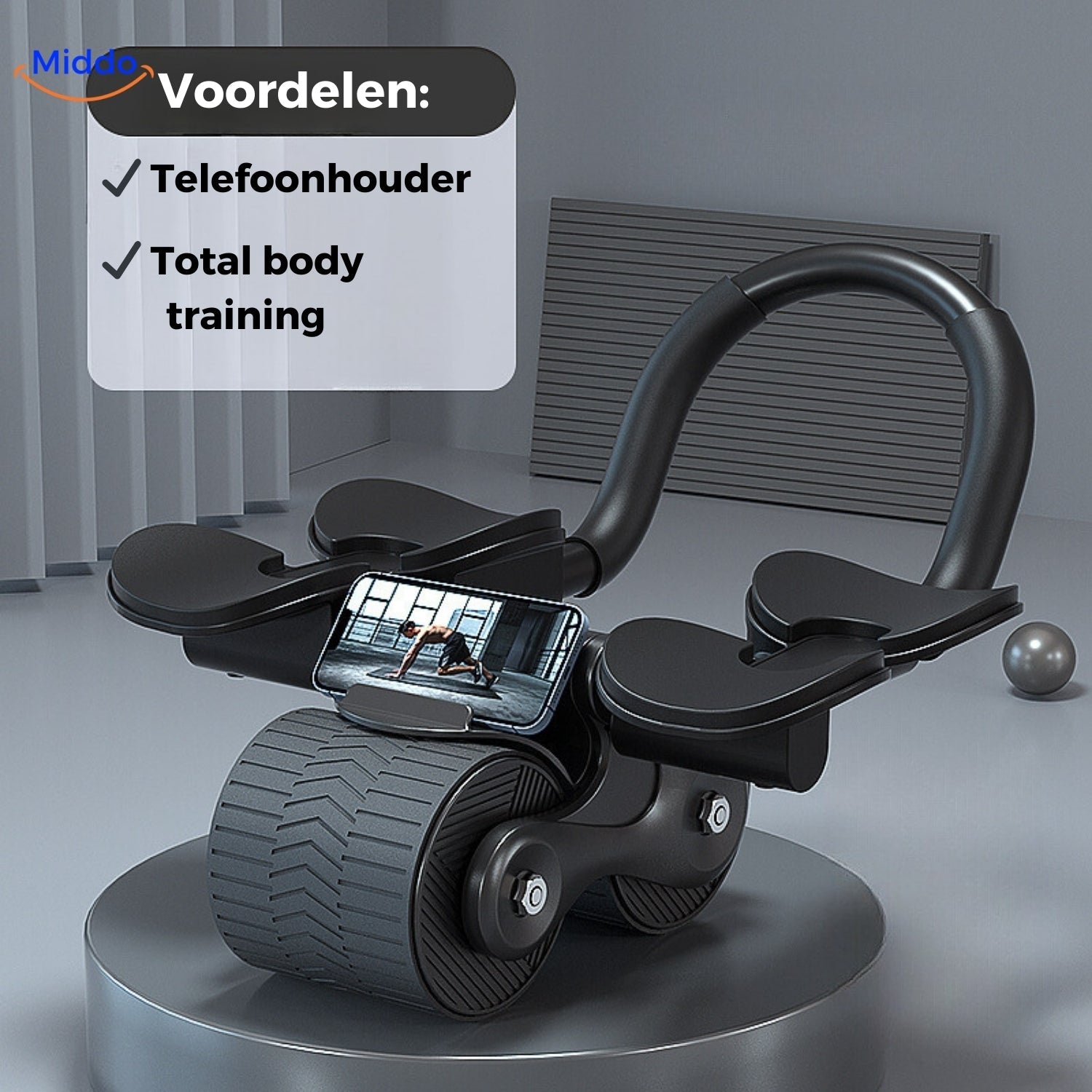 AbWheel Pro™ | Buikspiertrainer voor een Strakke Sixpack vanuit Huis!