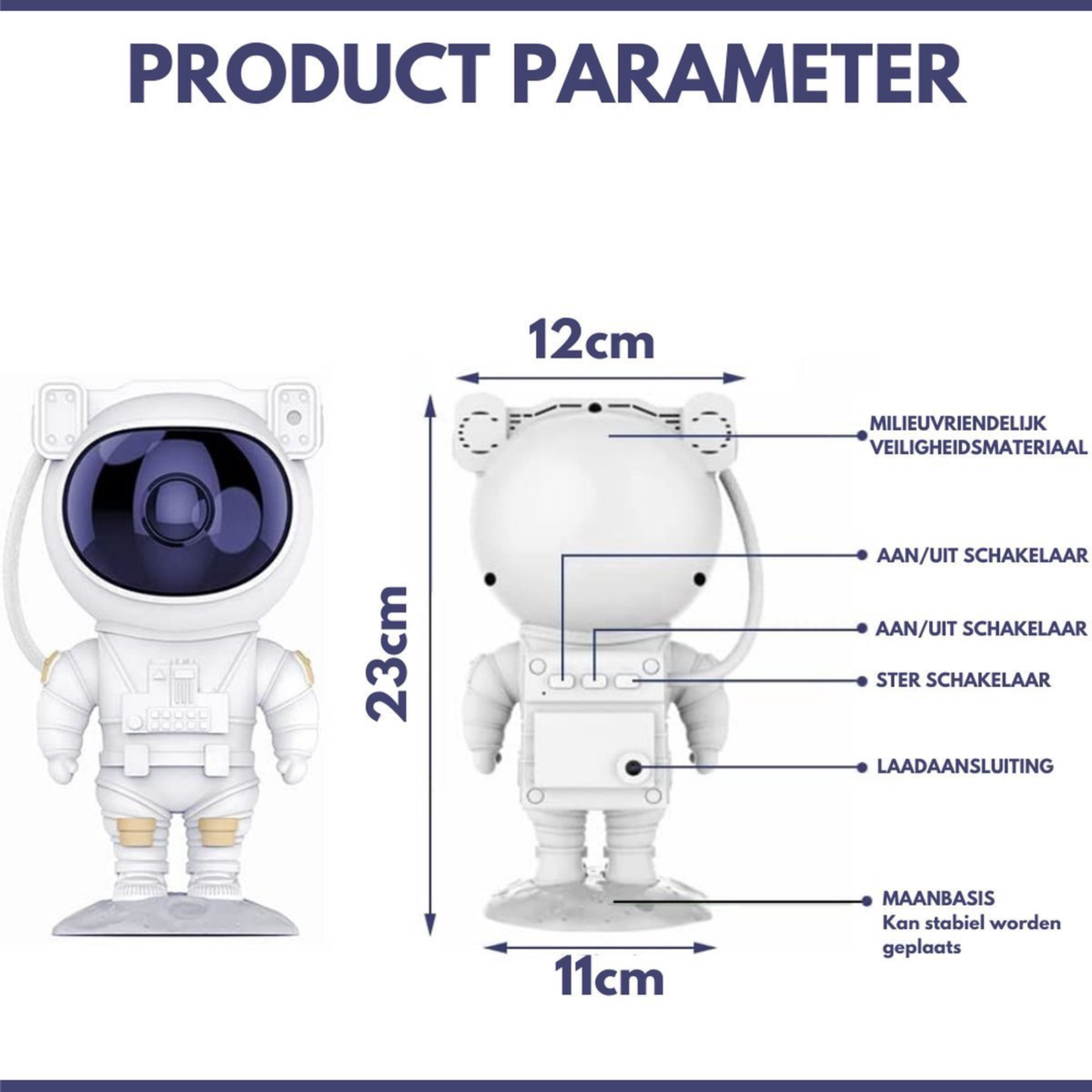 De mooiste sterrenhemel met de AstroNaut™ Galaxy Projector!