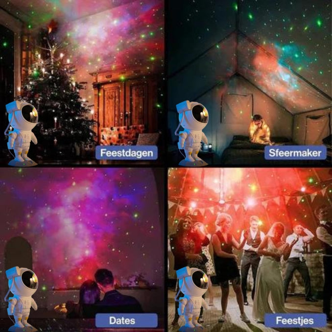 De mooiste sterrenhemel met de AstroNaut™ Galaxy Projector!