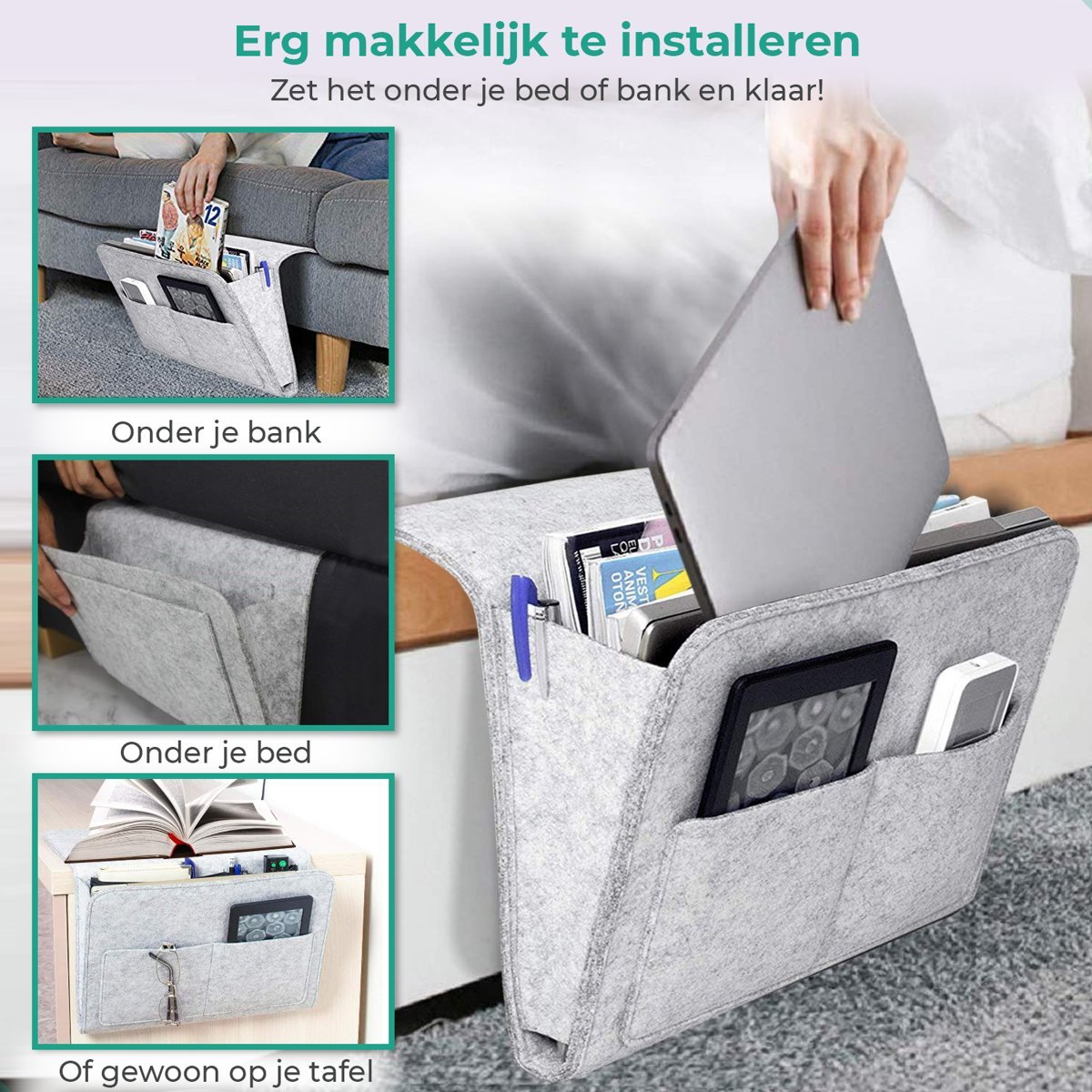 BedCaddy™ | Bed en bank organizer!