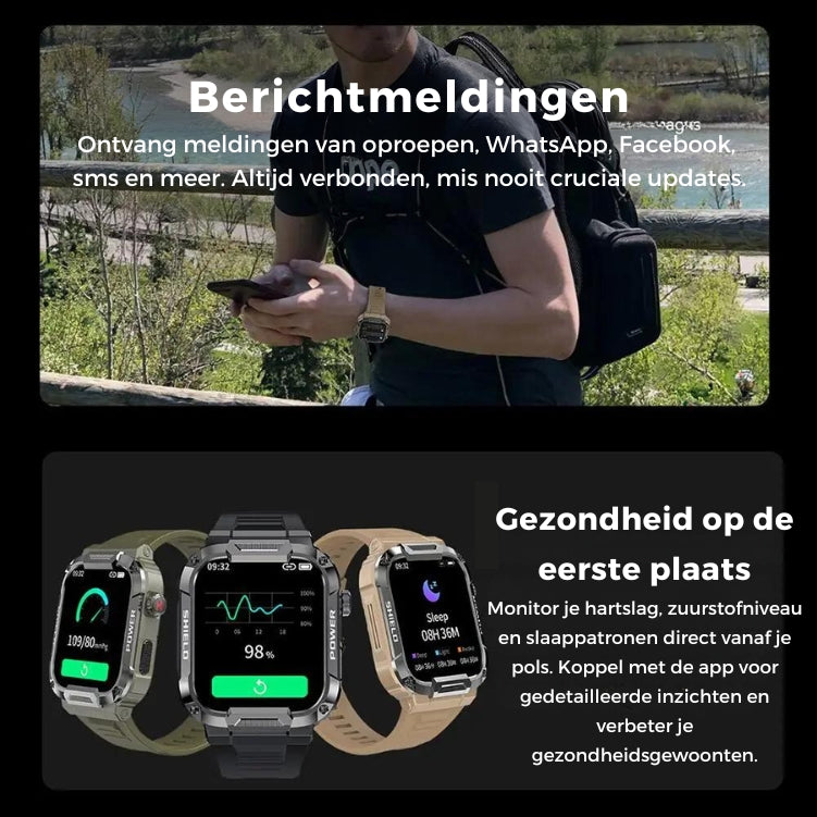 Galaxy Armor™ Smartwatch - Bespaar €100+ op de Onverwoestbare Smartwatch voor iOS & Android