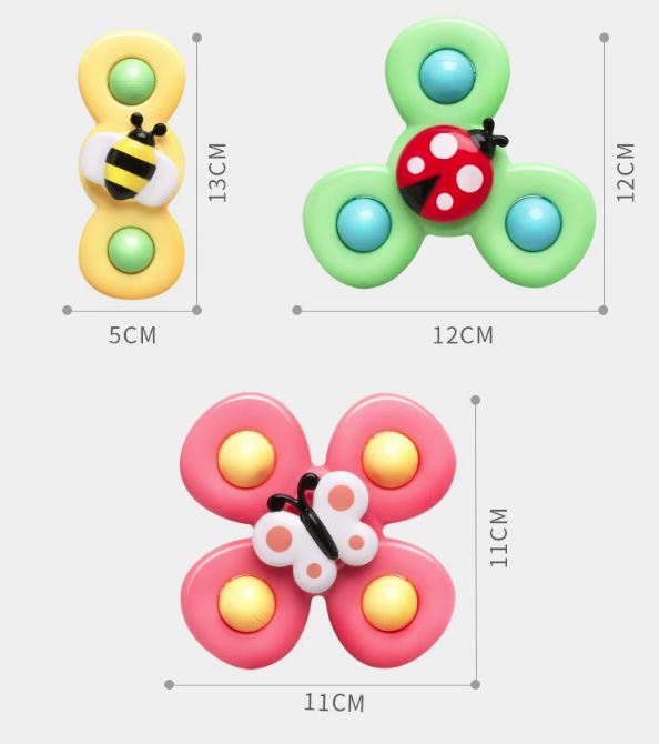 Kletshuts™ SpinnerToy –  Zacht Zuigend Sensorisch Friemelspeelgoed