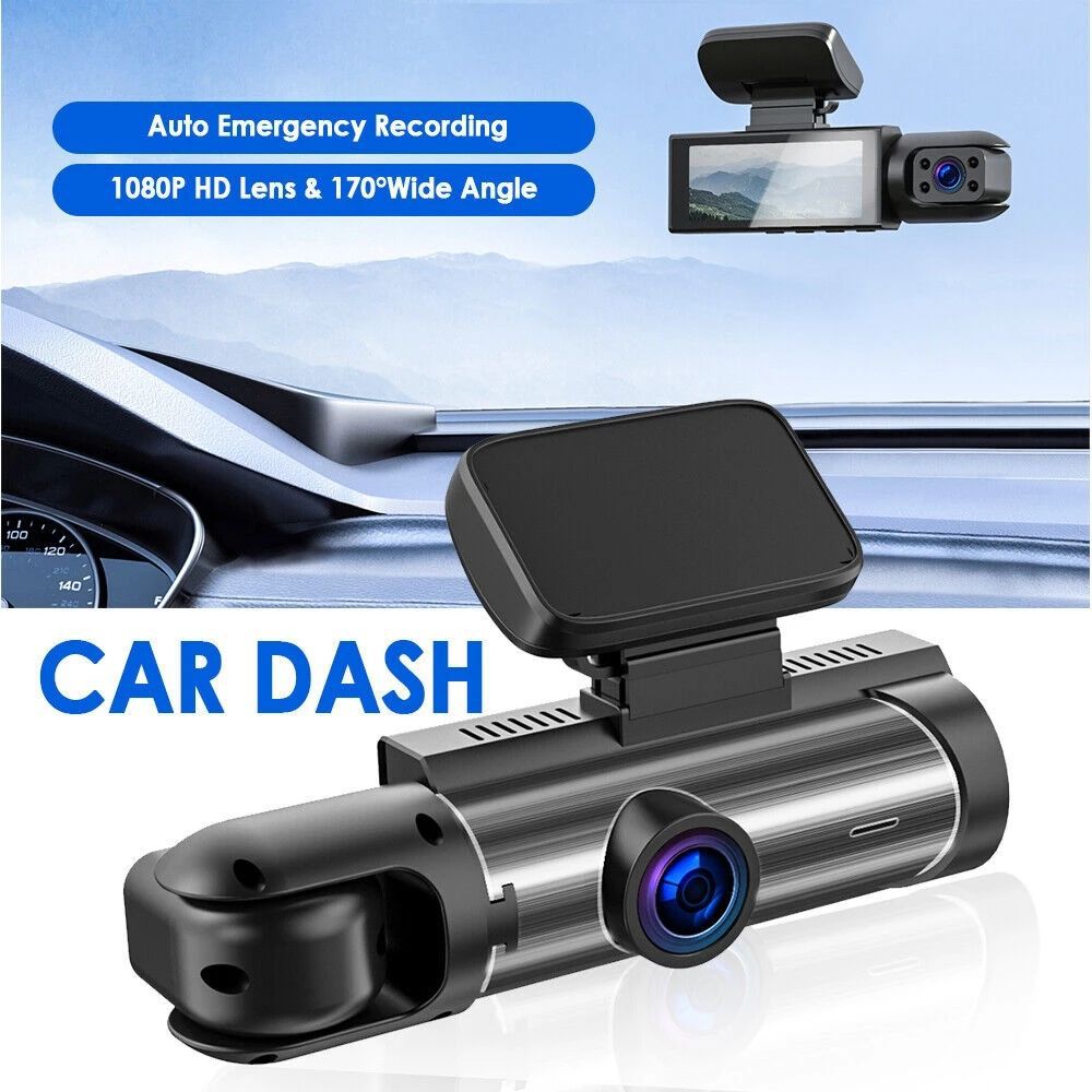 Dashcam Pro™ -  DVR Ultra HD 1080P: Kristalheldere Beelden & Betrouwbare Veiligheid met Dual Lens en Continu-opname.