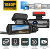 Dashcam Pro™ -  DVR Ultra HD 1080P: Kristalheldere Beelden & Betrouwbare Veiligheid met Dual Lens en Continu-opname.