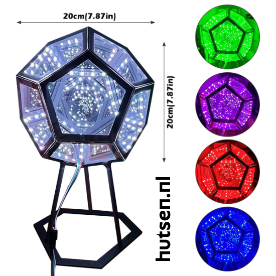 Ledsen™ ArtLight - Oneindige Dodecaëder Kleur Kunst Licht