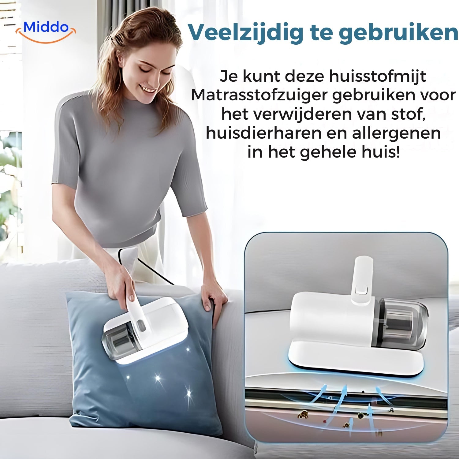 Bescherm Je Gezondheid met de Matrasstofzuiger Pro: Diepe Reiniging Tegen Huisstofmijt en Micro-Organismen!