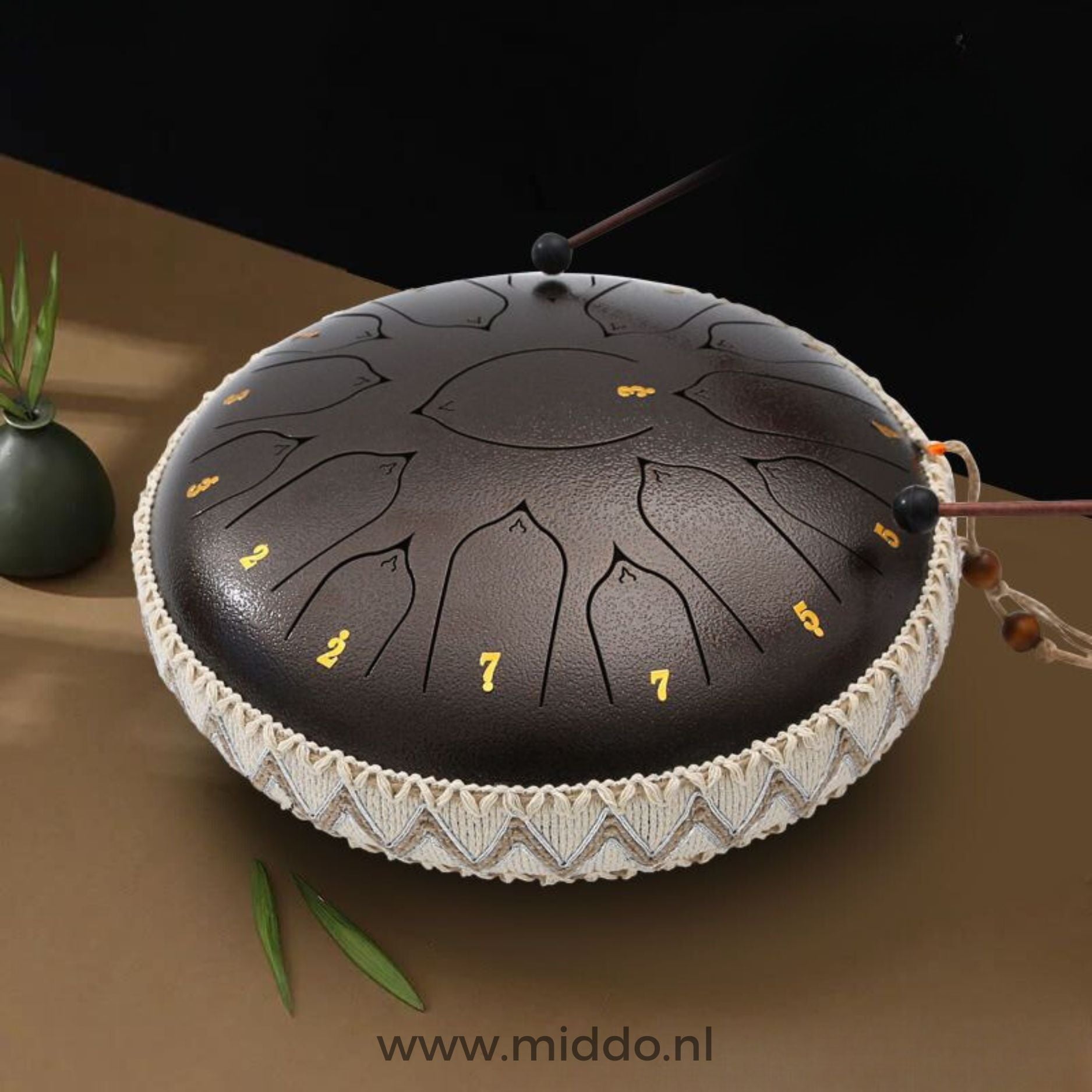 Harmonii KlankOase™ Steel Tongue Drum voor Muzikale Meditatie en Creatieve Expressie