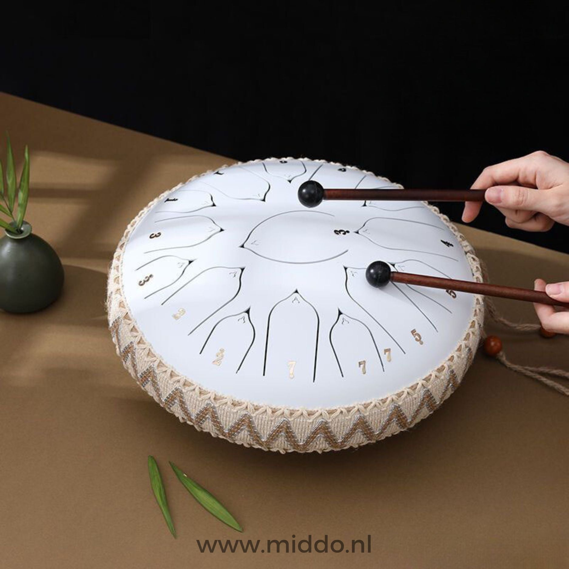 Harmonii KlankOase™ Steel Tongue Drum voor Muzikale Meditatie en Creatieve Expressie