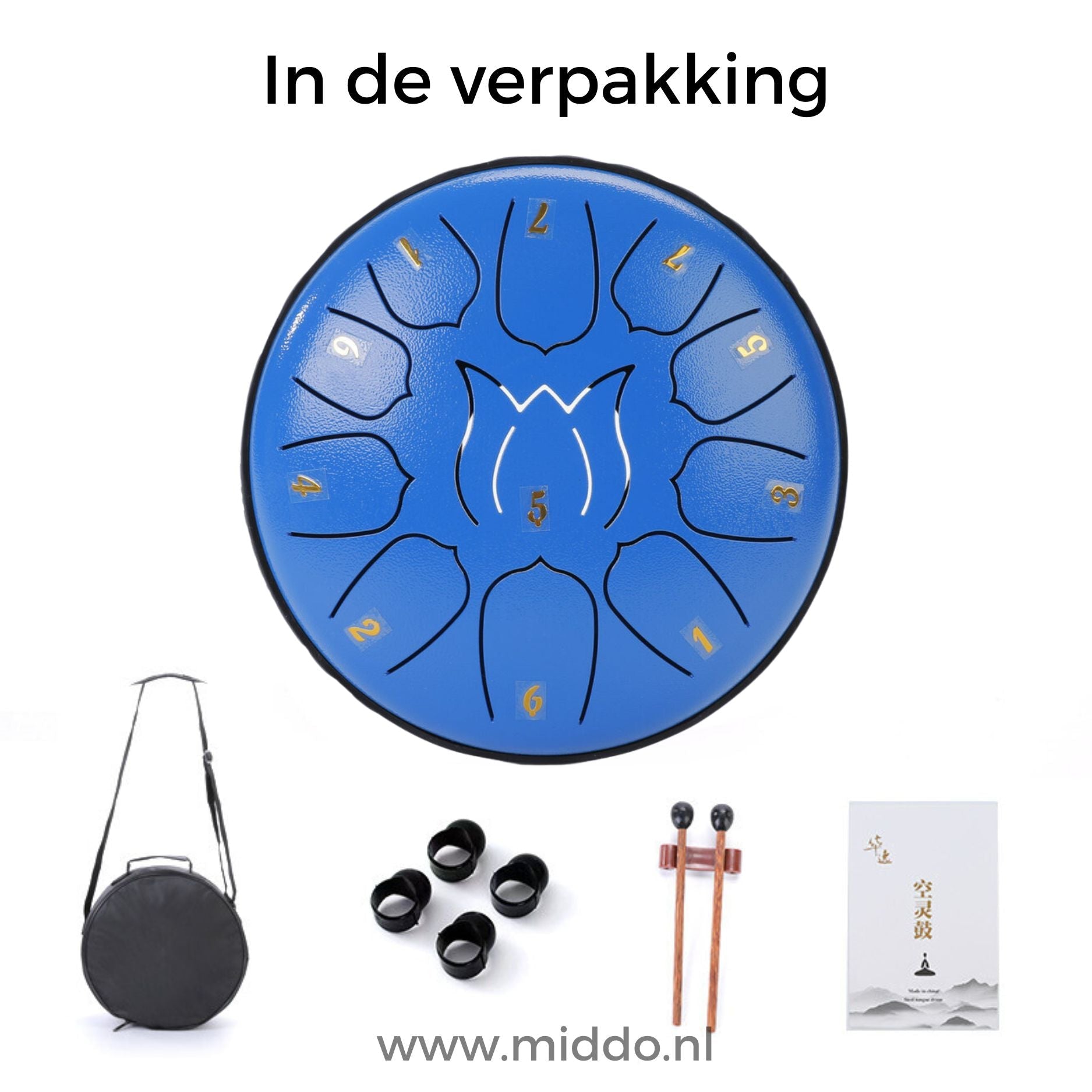 Harmonii KlankOase™ Steel Tongue Drum voor Muzikale Meditatie en Creatieve Expressie