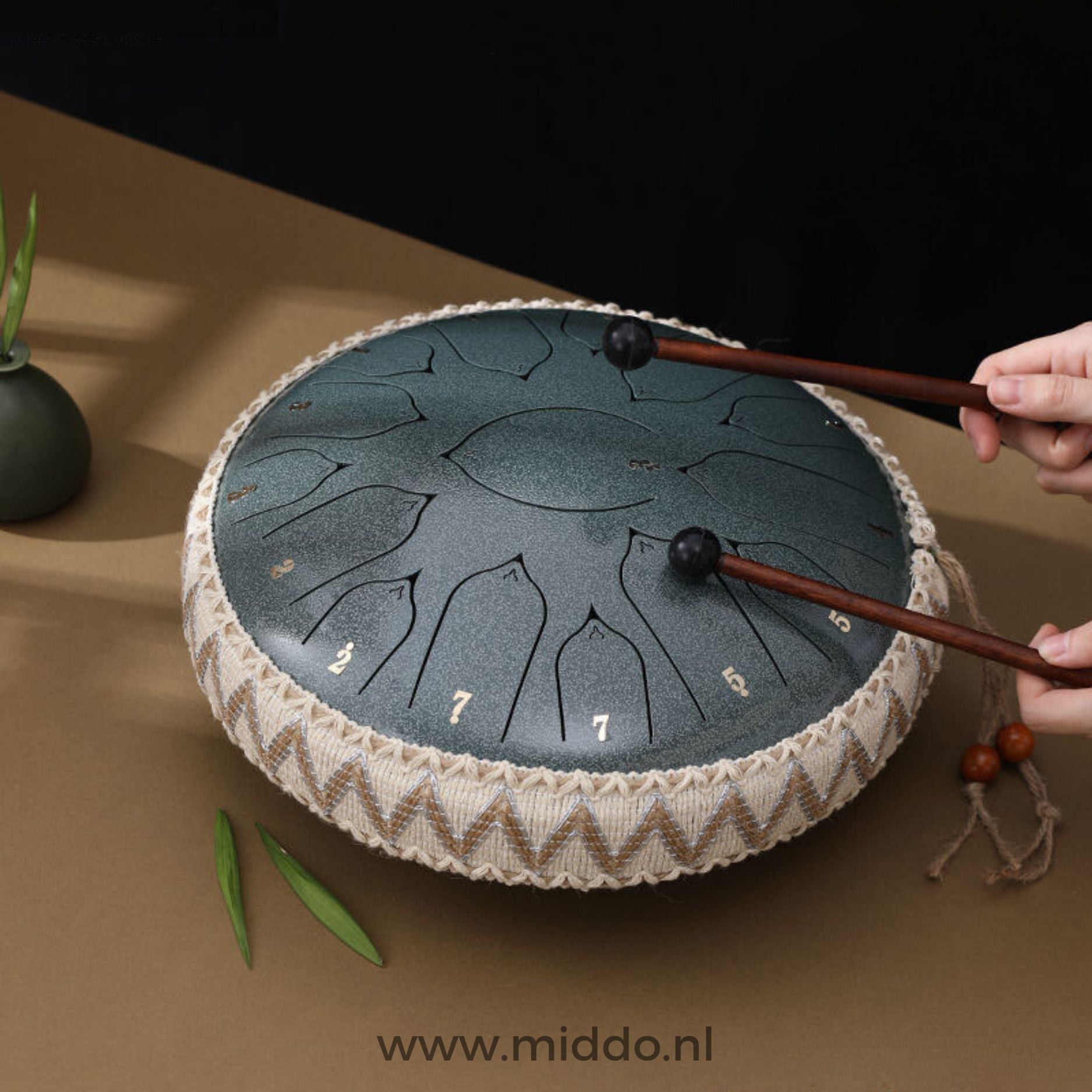 Harmonii KlankOase™ Steel Tongue Drum voor Muzikale Meditatie en Creatieve Expressie