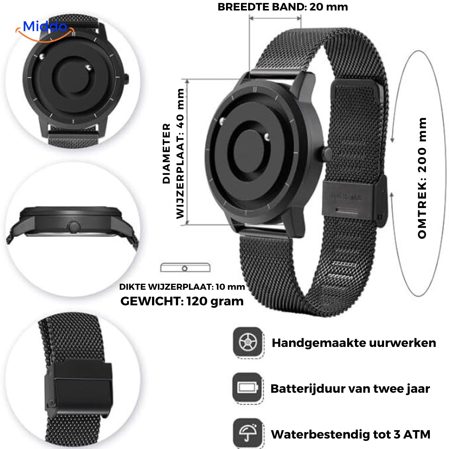 Magnetic Watch™ - Premium Handgemaakt Magnetisch Horloge.