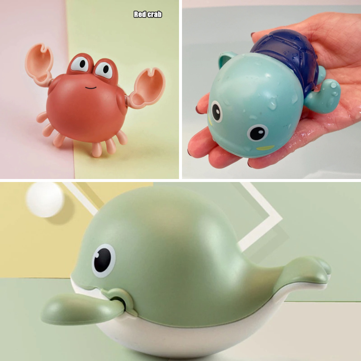 Kletshuts™ Bath Buddies - Zwemmende Zeedieren