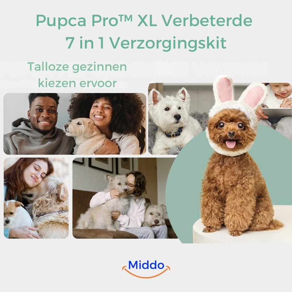 Pupca Pro™ XL: 99% Haarvrij Huis | Fluisterstille Huisdierstofzuiger | Voor Alle Vachtsoorten | 3 Zuigstanden | 9 Opzetstukken