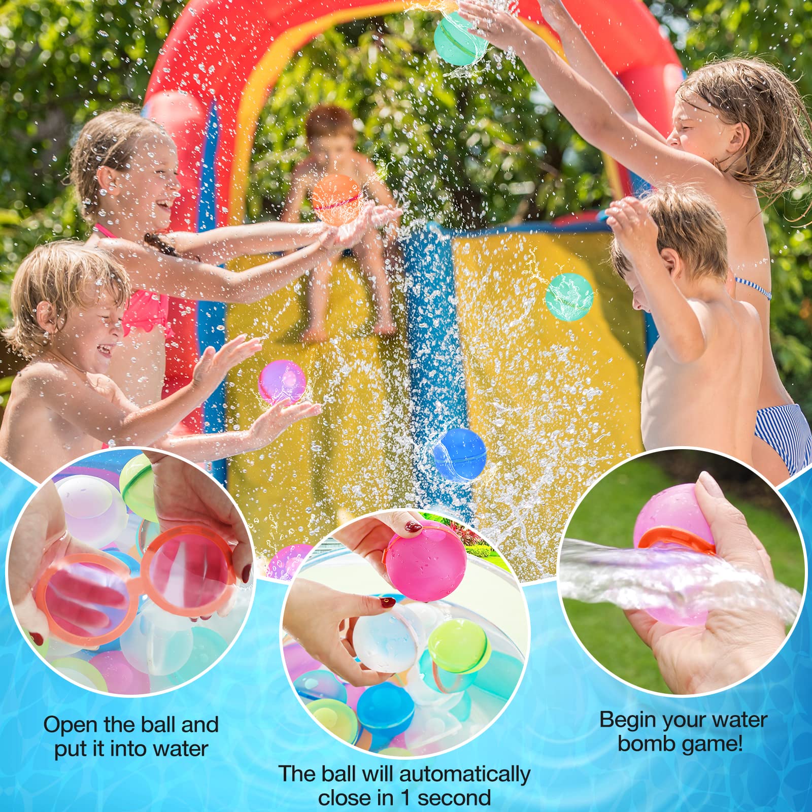 Kletshuts™ SplashFun - Herbruikbare Waterballonnen