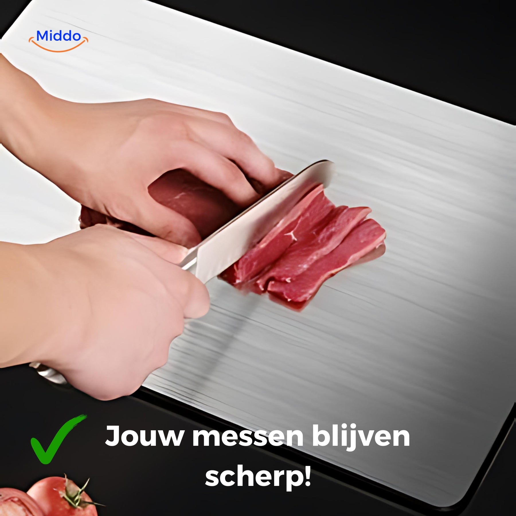 SafeCut™ 100% Titanium Snijplank - Stop met Micro Plastic & Bacteriën Eten!