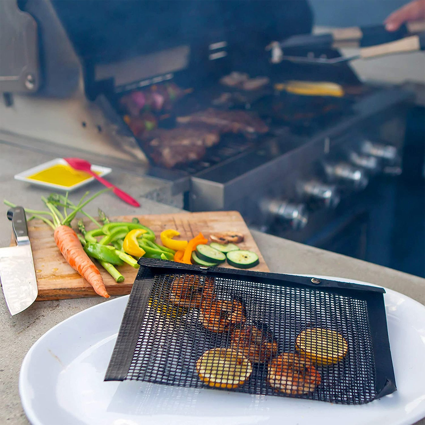 GrillBag - Herbruikbare Bbq Mesh Grillen Zakjes