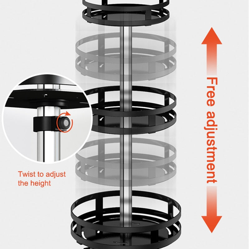 Globetrek° RotatingRack - 360° Draaibaar Multifunctioneel Opbergrek