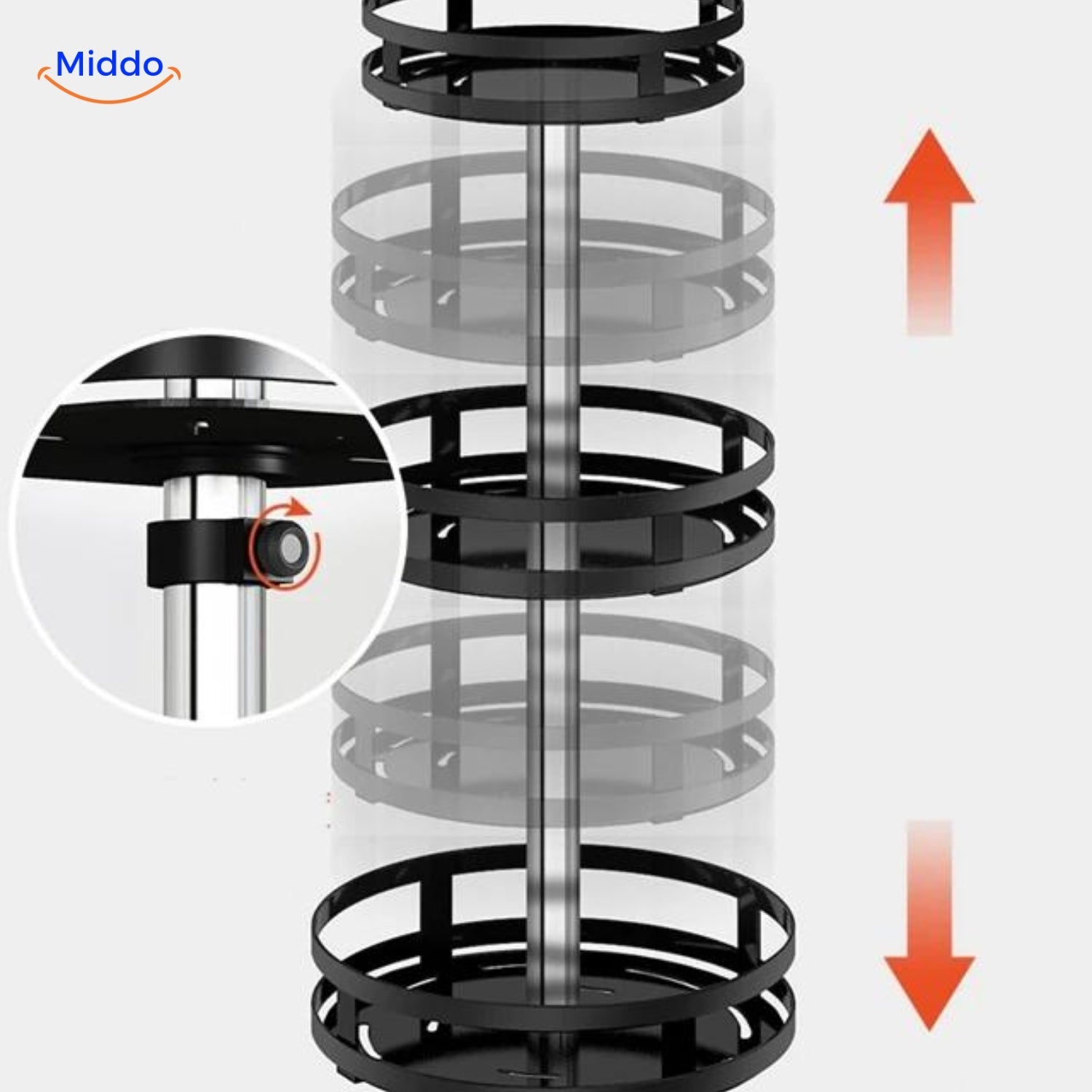 SpinStore™ 360° Roterend Opbergrek - Opgeruimd Staat Netjes!