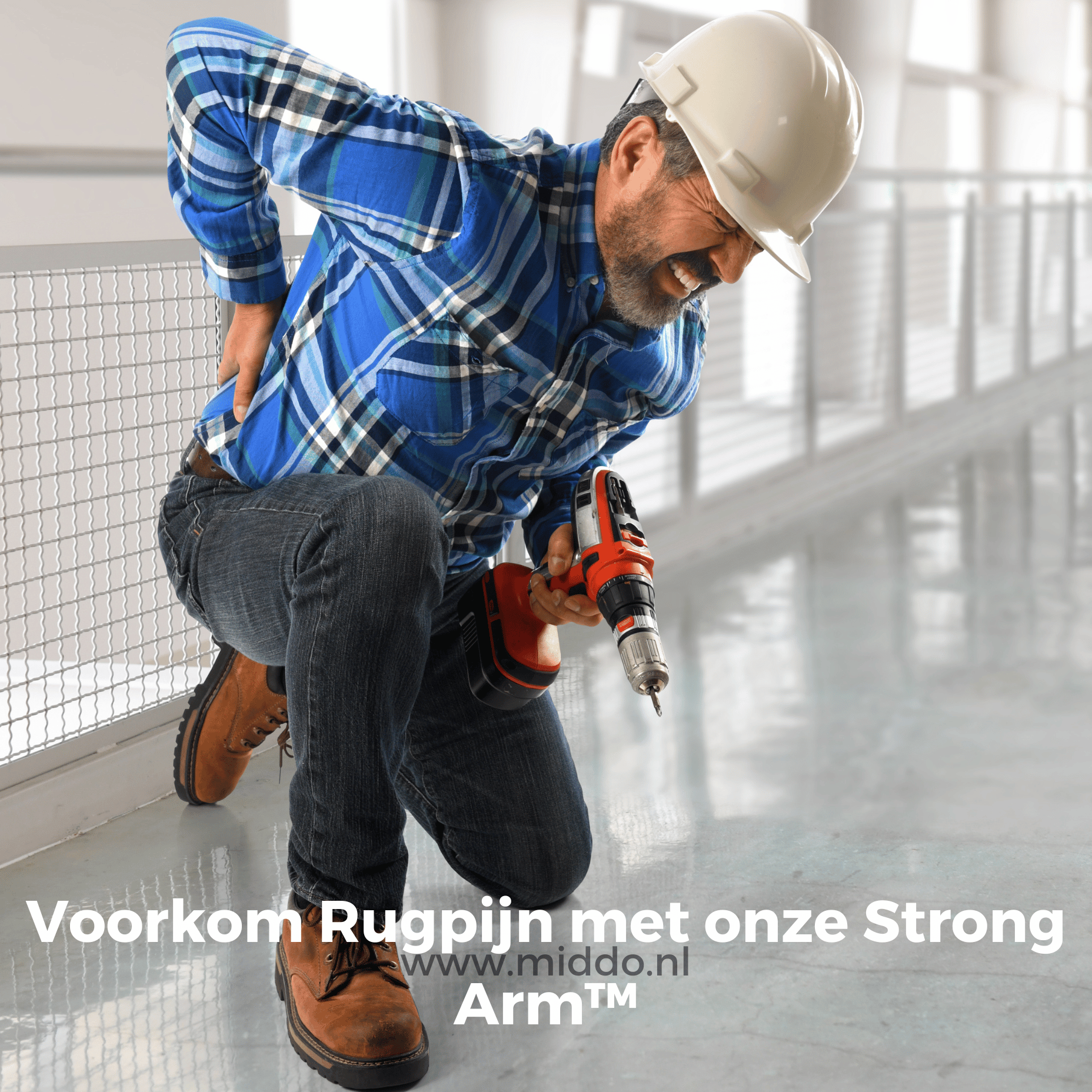 Voor Doe-Het-Zelvers en Professionals: Strong Arm™ Tilhulp | Voorkom Rugklachten met 150 kg Draagkracht in Robuust RVS