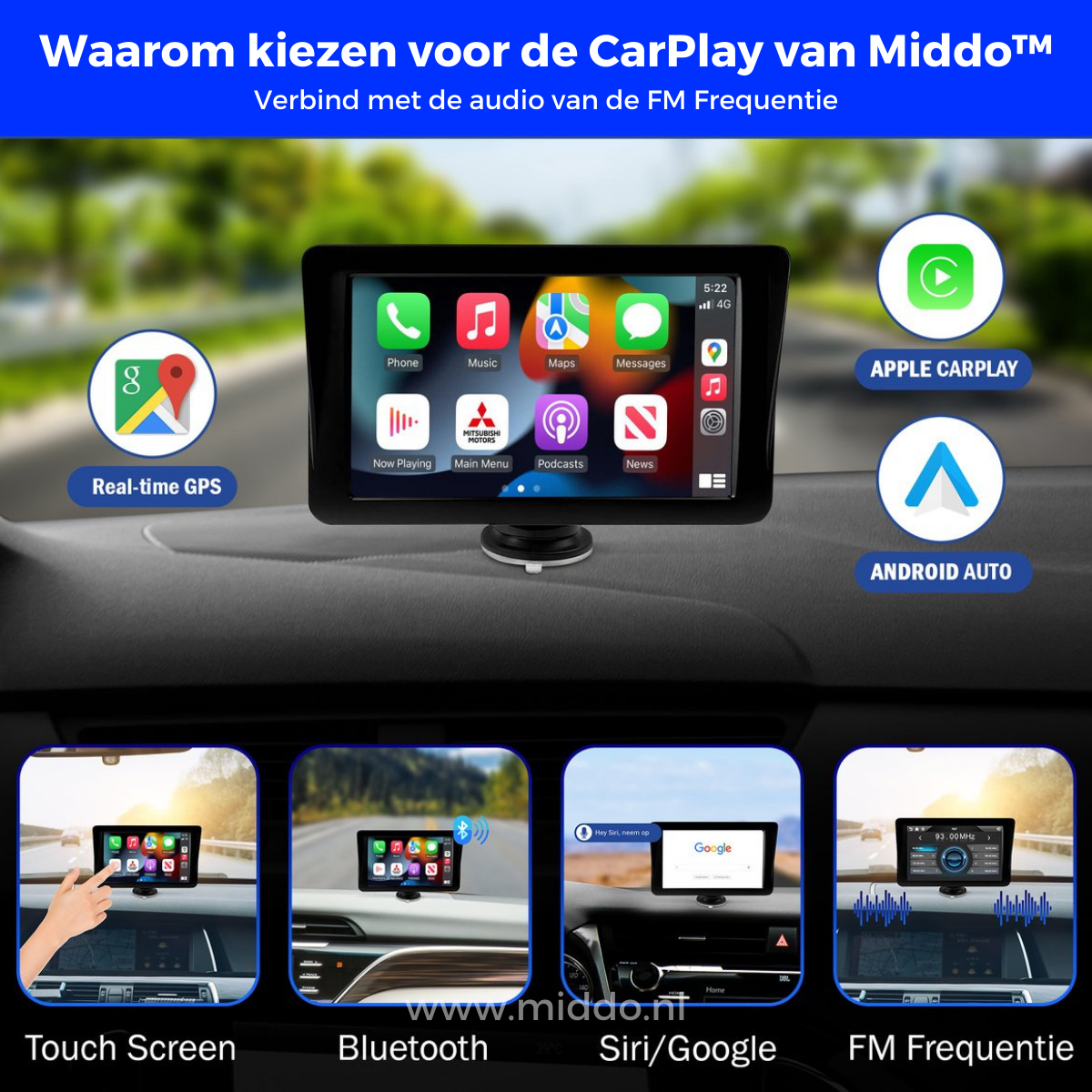 Bespaar meer dan €100,- op de verbeterde CarPlay™: Geschikt voor Android & iOS!