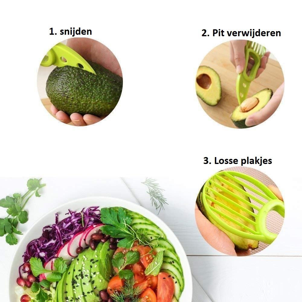 3-in-1 avocado snijder