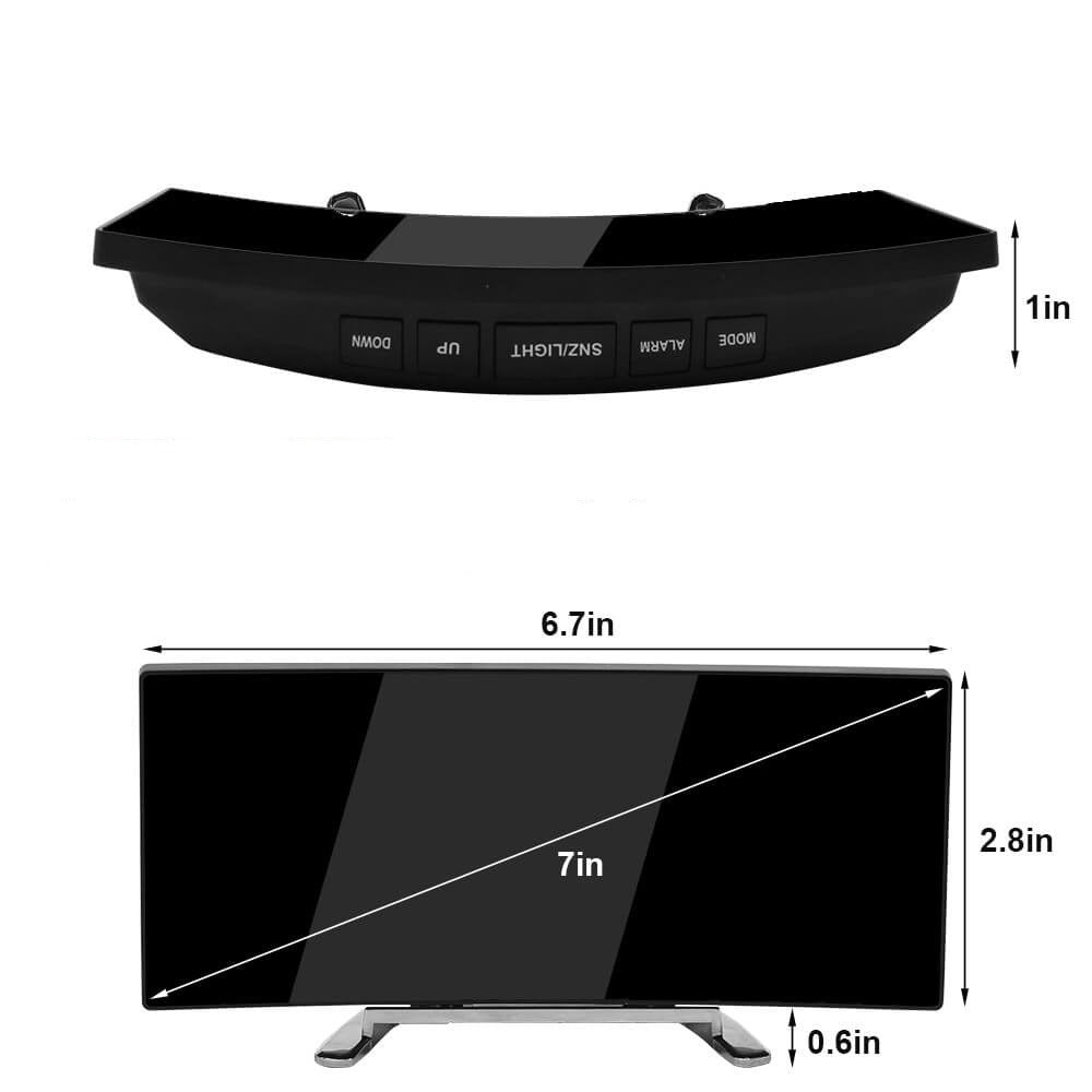 Digiclock™ | Gebogen LED Digitale Wekker