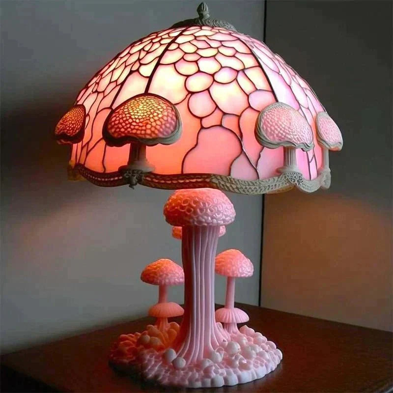 FairyGlow | Betoverende & Rustgevende Glas-in-loodlamp