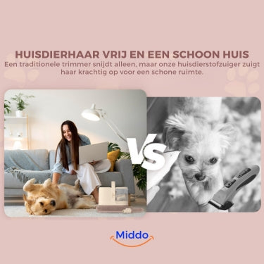 Pupca Pro™ XL: 99% Haarvrij Huis | Fluisterstille Huisdierstofzuiger | Voor Alle Vachtsoorten | 3 Zuigstanden | 9 Opzetstukken