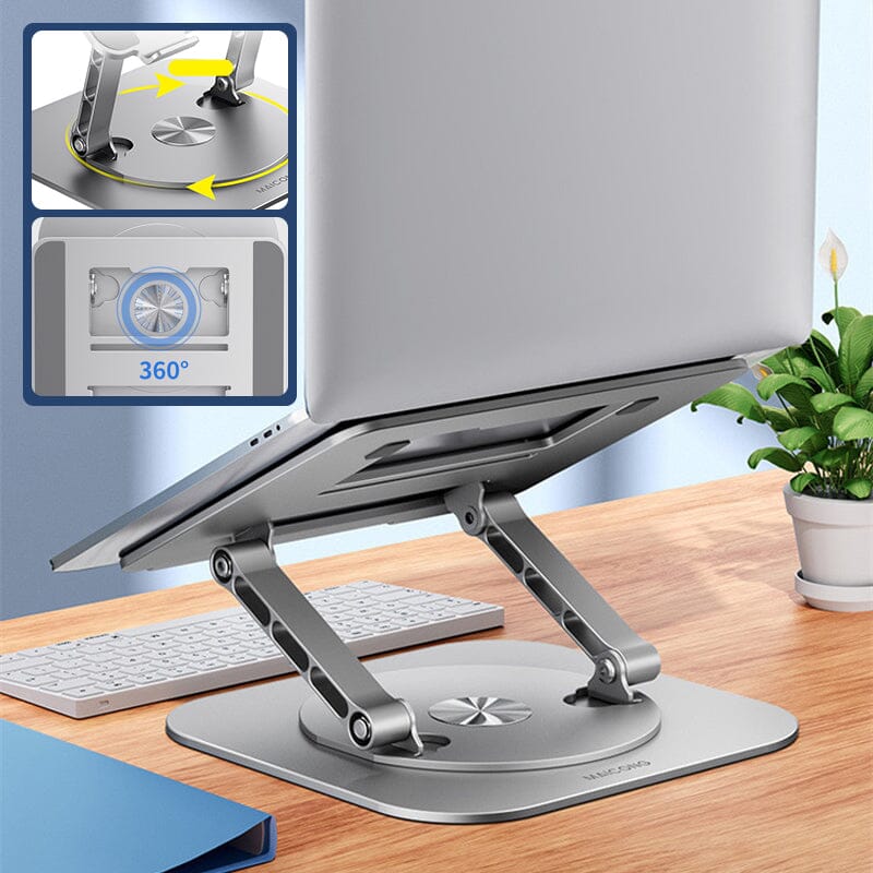 Verbeter jouw Werkplek met de 360° Draaibare Laptop & Tablet Stand