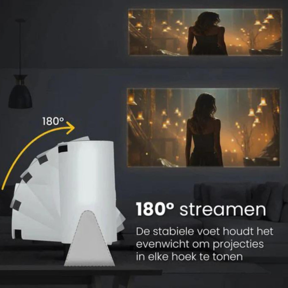 Middo Air X1: 4K-ondersteunde draagbare slimme projector met wifi en Bluetooth 5.2