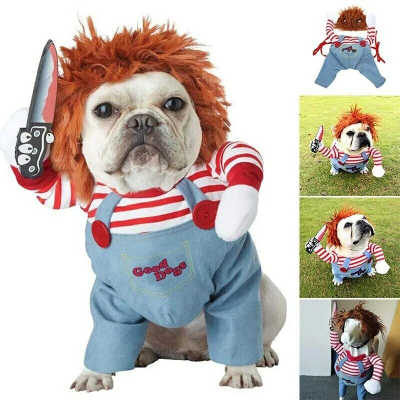 Pet Chucky™ | Het engste dierenkostuum dat hoofden en staarten doet omdraaien