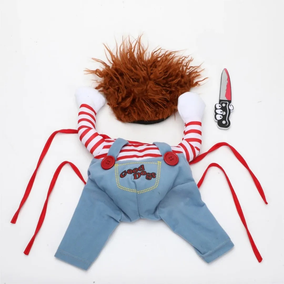 Pet Chucky™ | Het engste dierenkostuum dat hoofden en staarten doet omdraaien